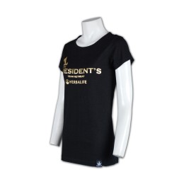 T284  訂造T恤  訂製女裝班衫  T恤專門店      黑色 T284  訂造T恤  訂製女裝班衫  T恤專門店      黑色